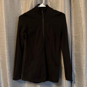 Black Lululemon half zip athletic jacket